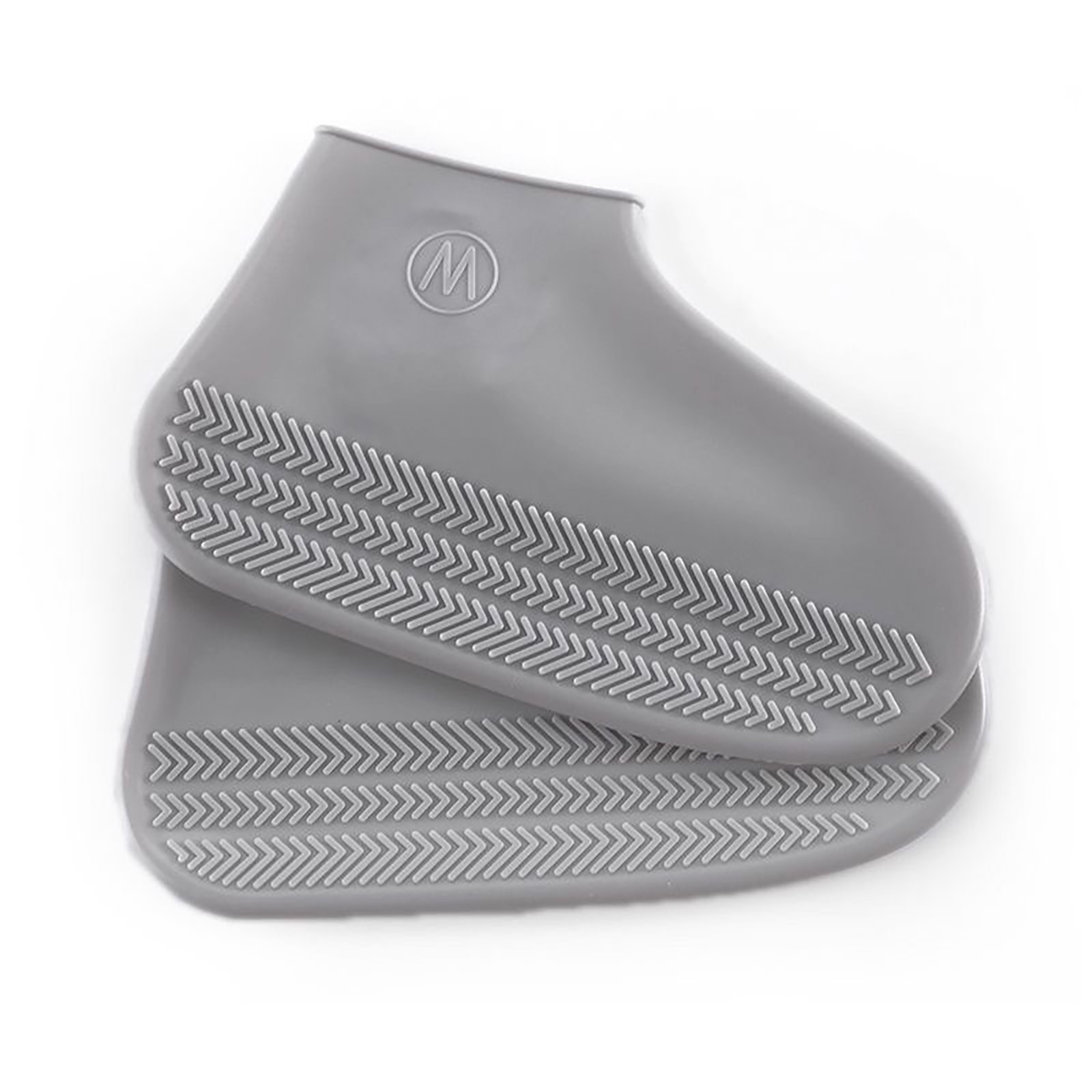 Hovilon Deals Waterproof Shoe Covers, Silicone Overshoes for Rain, Reusable Rain Shoe Covers for Men Woman, Outdoor Non-Slip Shoe Protectors,Gray-S